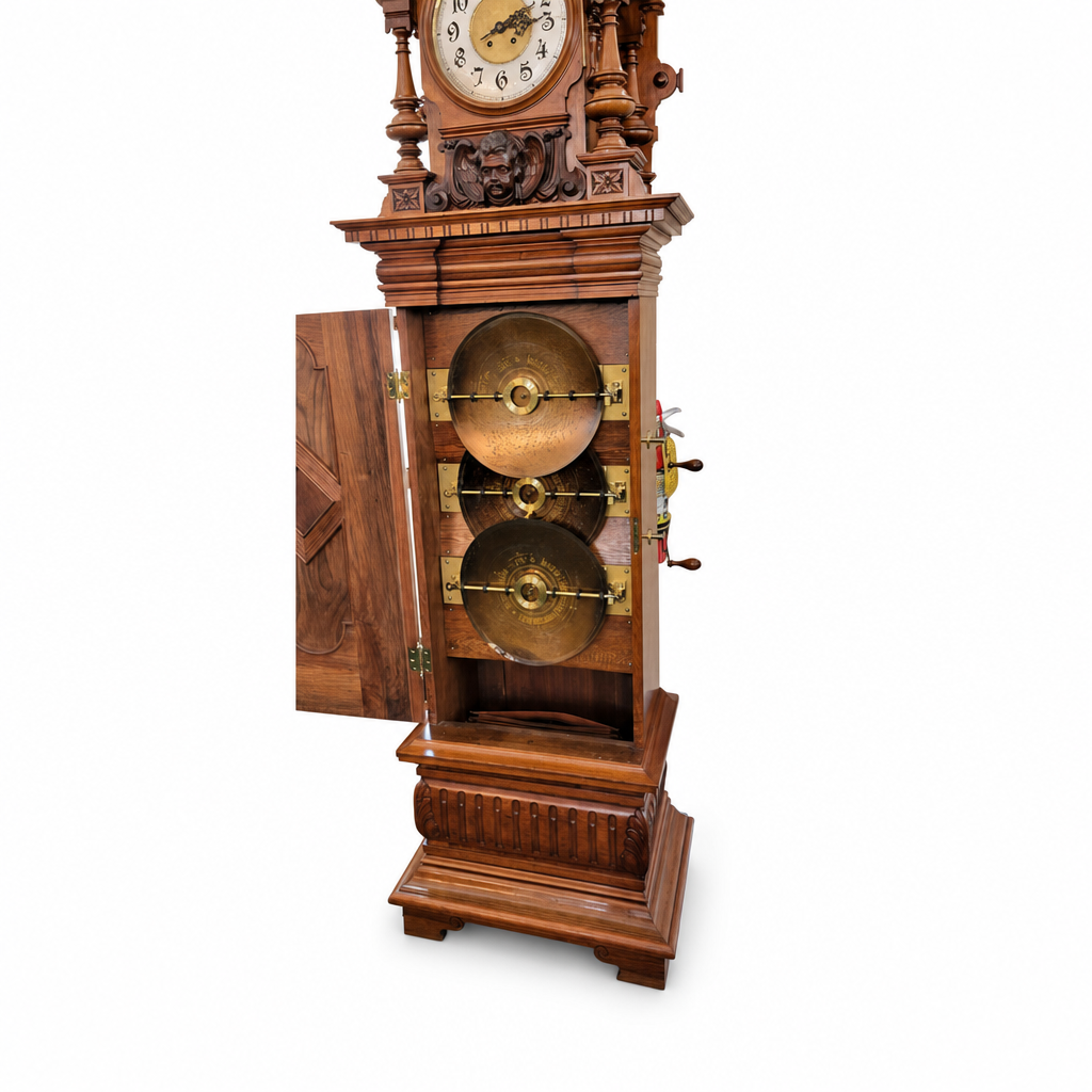 Symphonium Model 38B Eroica Upright Three Disc Music Box with Clock