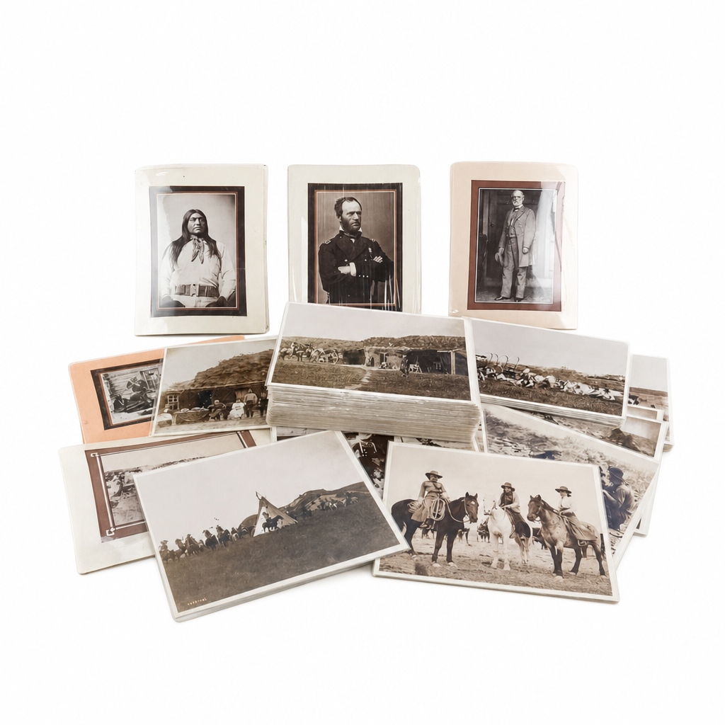 The vintage photographs