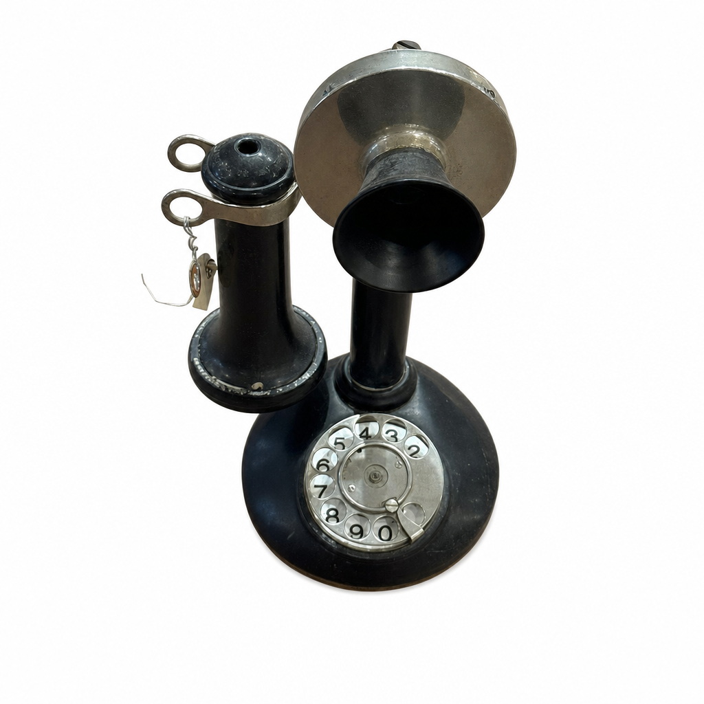 Candlestick rotary telephone