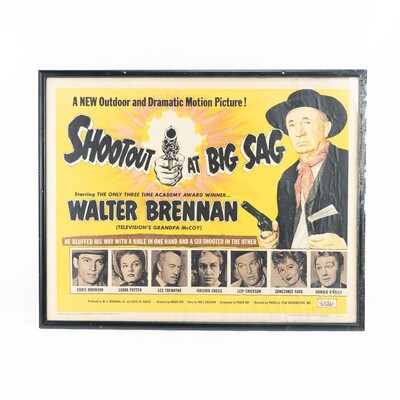 Vintage Framed Movie Poster "Shootout at Big Sag"
