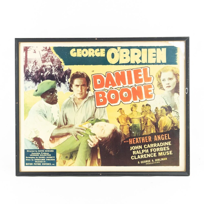 A lobby card for the 1936 film Daniel Boone