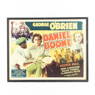 Vintage Framed Movie Poster "Daniel Boone"
