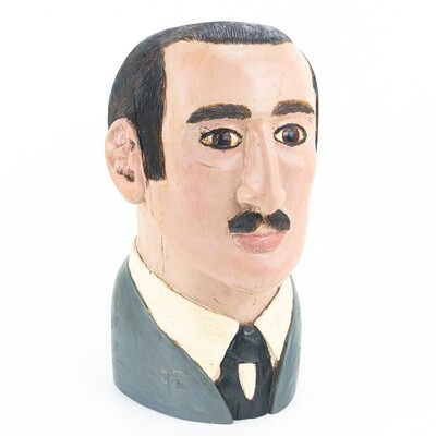 Vintage Retail Wood Mannequin Head