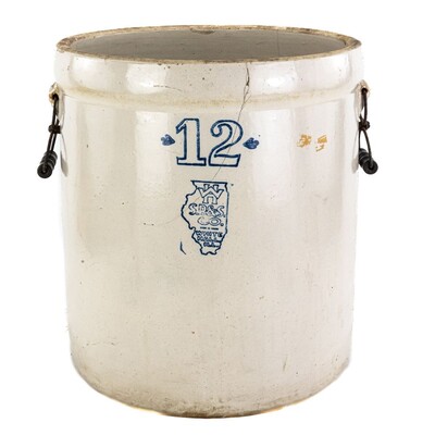 White Hall Stoneware 12-Gallon Crock