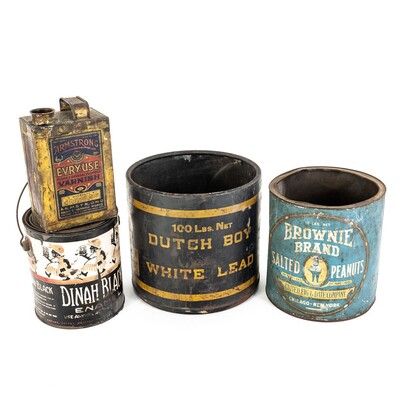 (4) Vintage Tins/Canisters