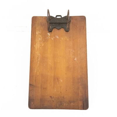 Antique Yawman & Erbe Mfg Co Wooden Clipboard