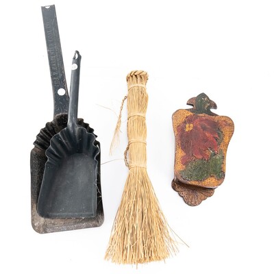Fireplace Shovels, Whisk, Letter Holder