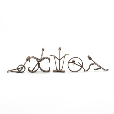(5) Vintage Metal Branding Irons