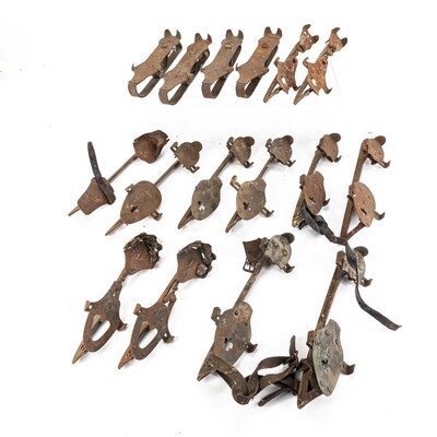 Lot of Antique Ice Skates (8 pairs)