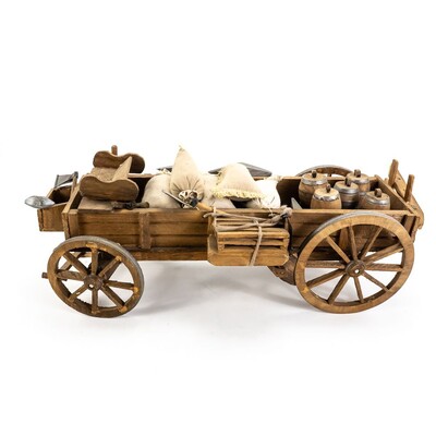 Vintage Folk Art Western Conestoga Wagon