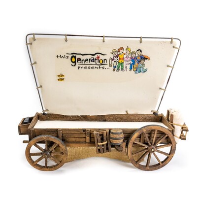 Vintage Covered Wagon Promotional Display