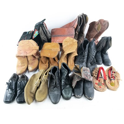15 Pairs Shoes/Boots from Old Time Photo Studio