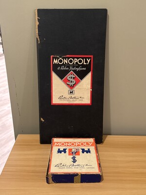 Vintage Monopoly board game in its original box