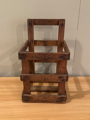 Simple wooden slat crate