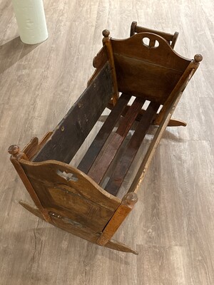 Wooden cradle of unknown date