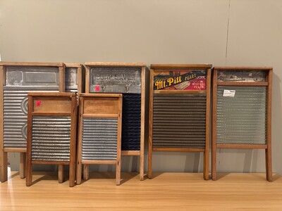 Grouping of vintage washboards