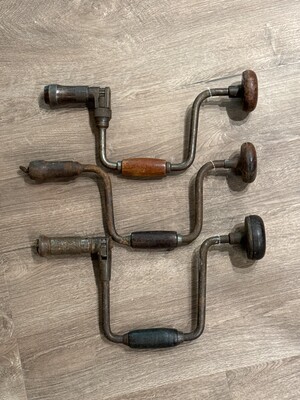 Grouping of vintage hand braces