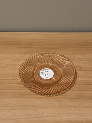 Circular glass plate