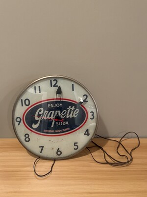 Grapette Soda Advertising Clock