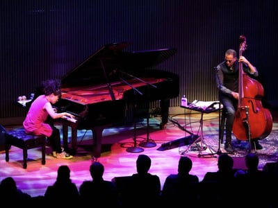 Stanley Clarke and Hiromi celebrate Chick Corea
