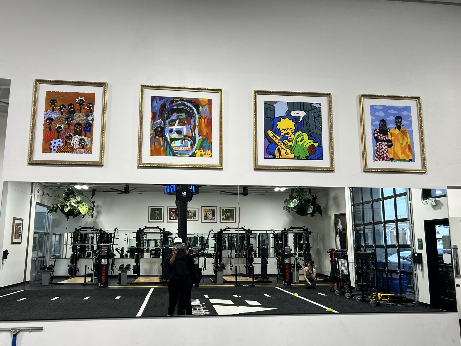 Art on the wall of Athletic Form. PHOTO COURTESY OF JODI-ANN BUREY.