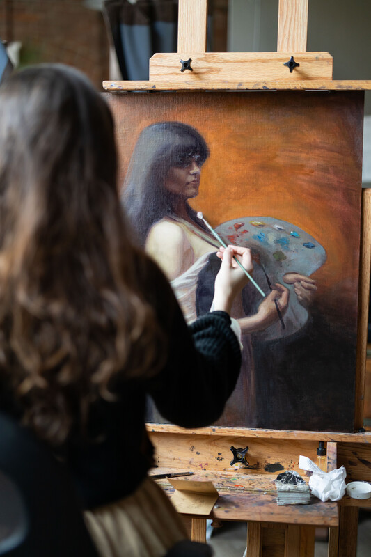 Progress on Self-portrait
