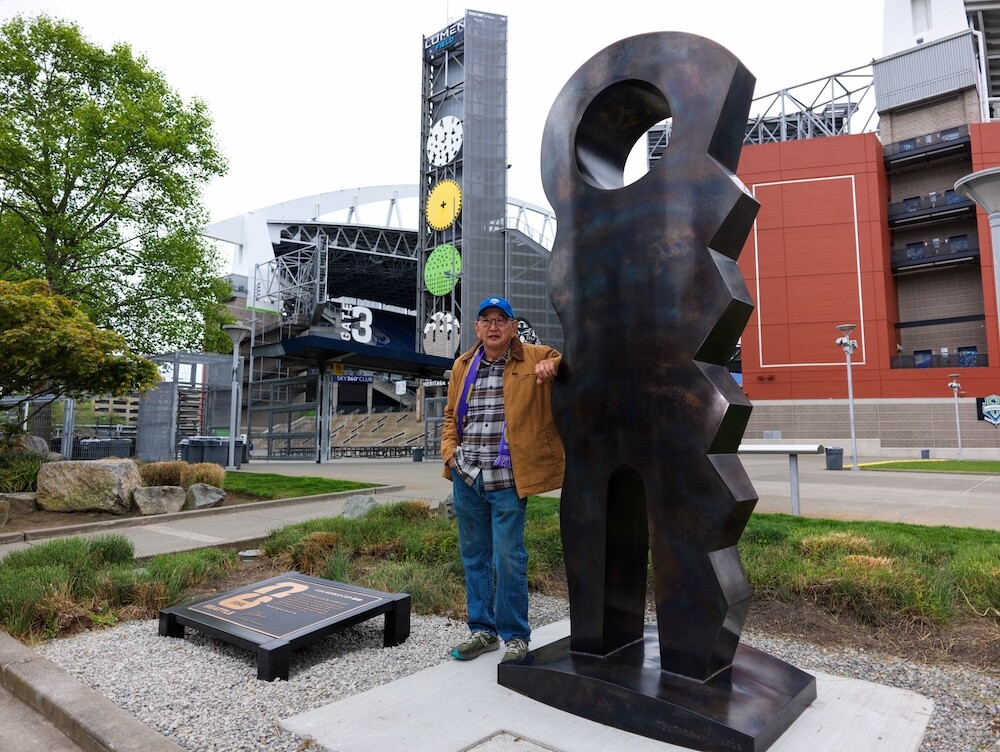 Gerard Tsutakawa’s nine-foot silicon bronze sculpture “Vital Spirit ...