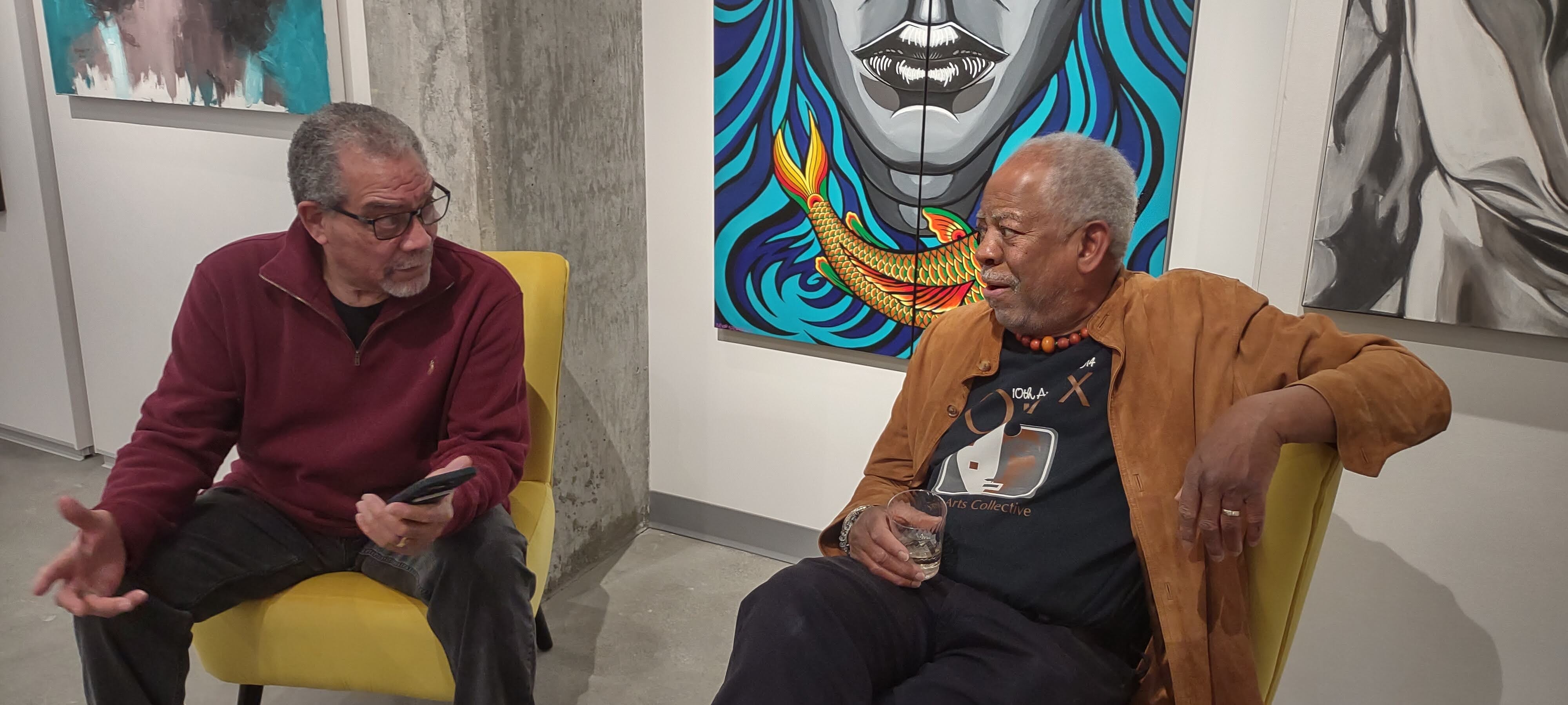 Ashby Reed and Earnest 'Earnie' D. Thomas. PHOTO COURTEST OF ONYX FINE ARTS COLLECTIVE.