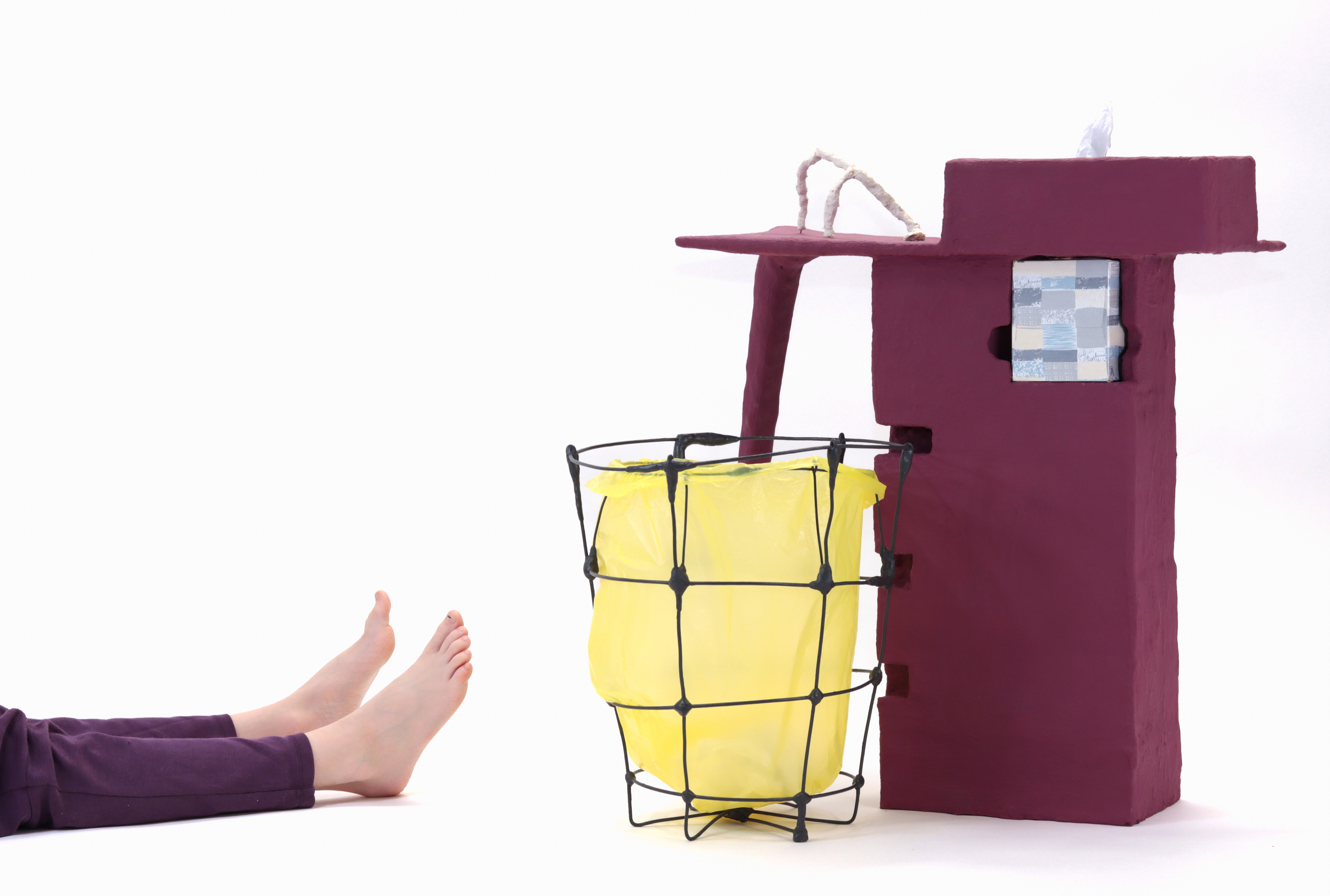 Dawn Cerny, Kleenex Side-table for Simone Weil, 2024. PHOTO COURTESY OF THE ARTIST.