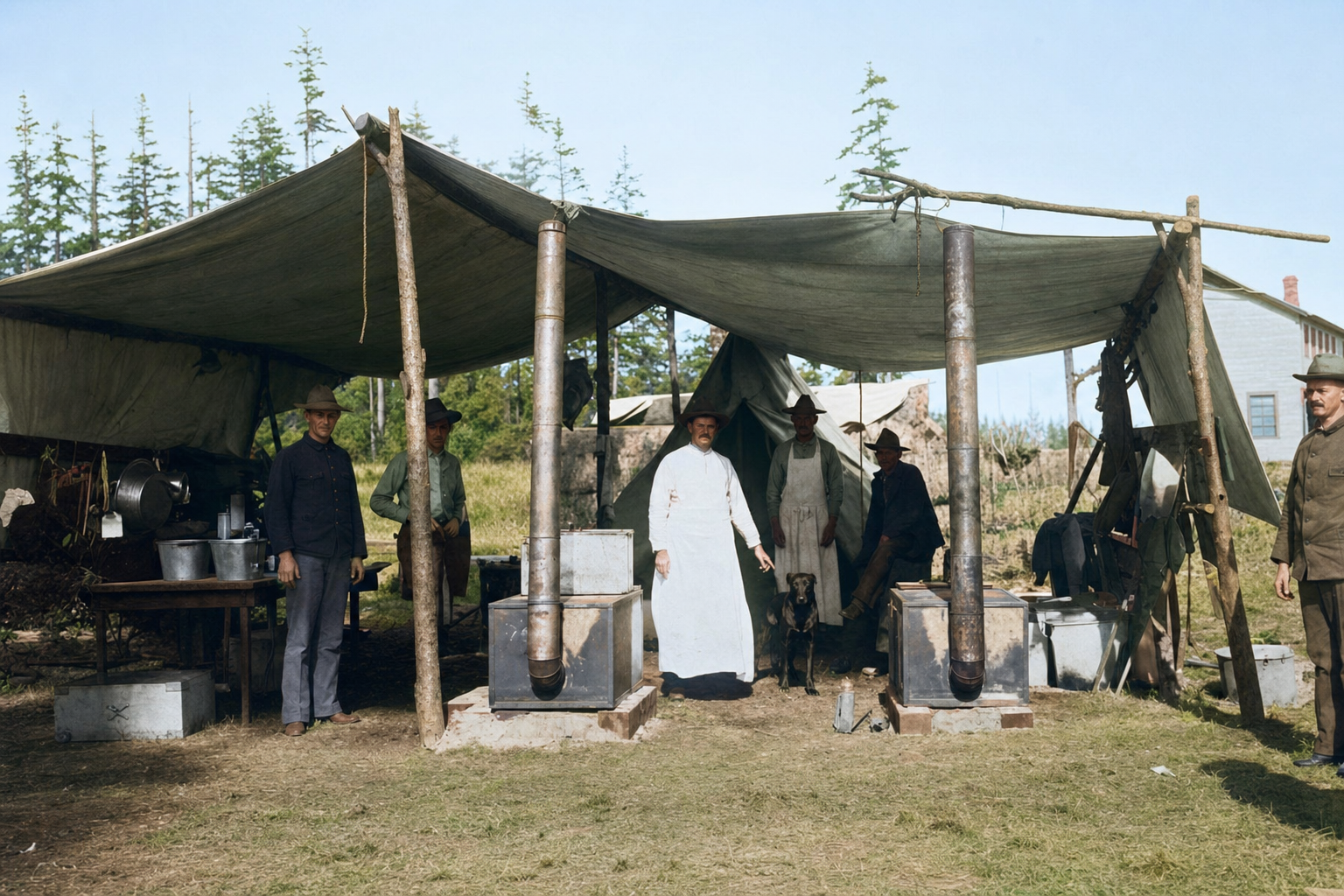 Troop K's Kitchen, Camp Robinson, c. 1899