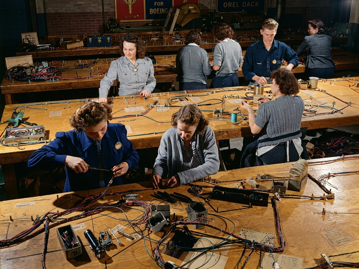 Wiring the Flying Fortress at Boeing
