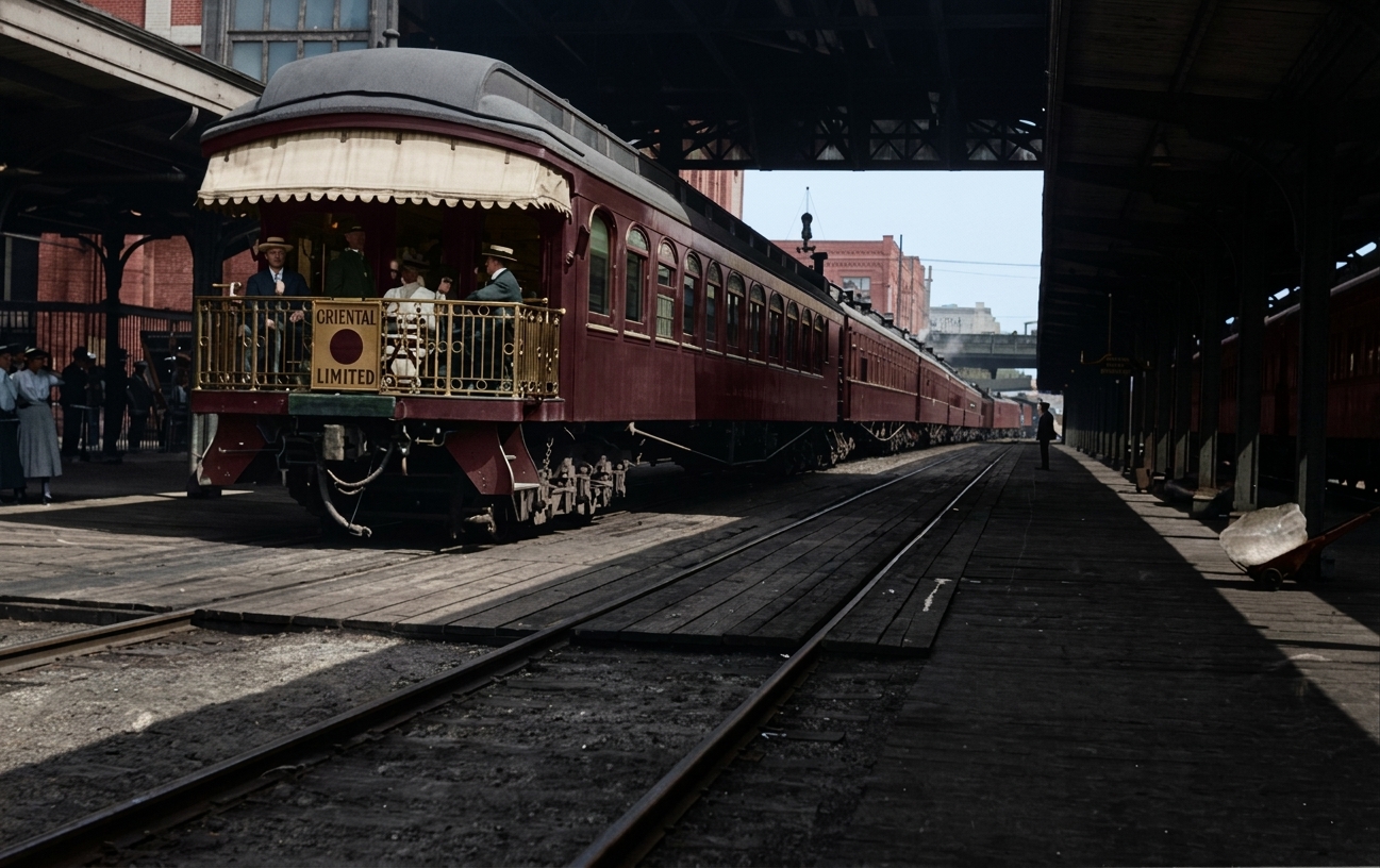Great Northern's 'Oriental Limited' at King Street Station, c. 1910s