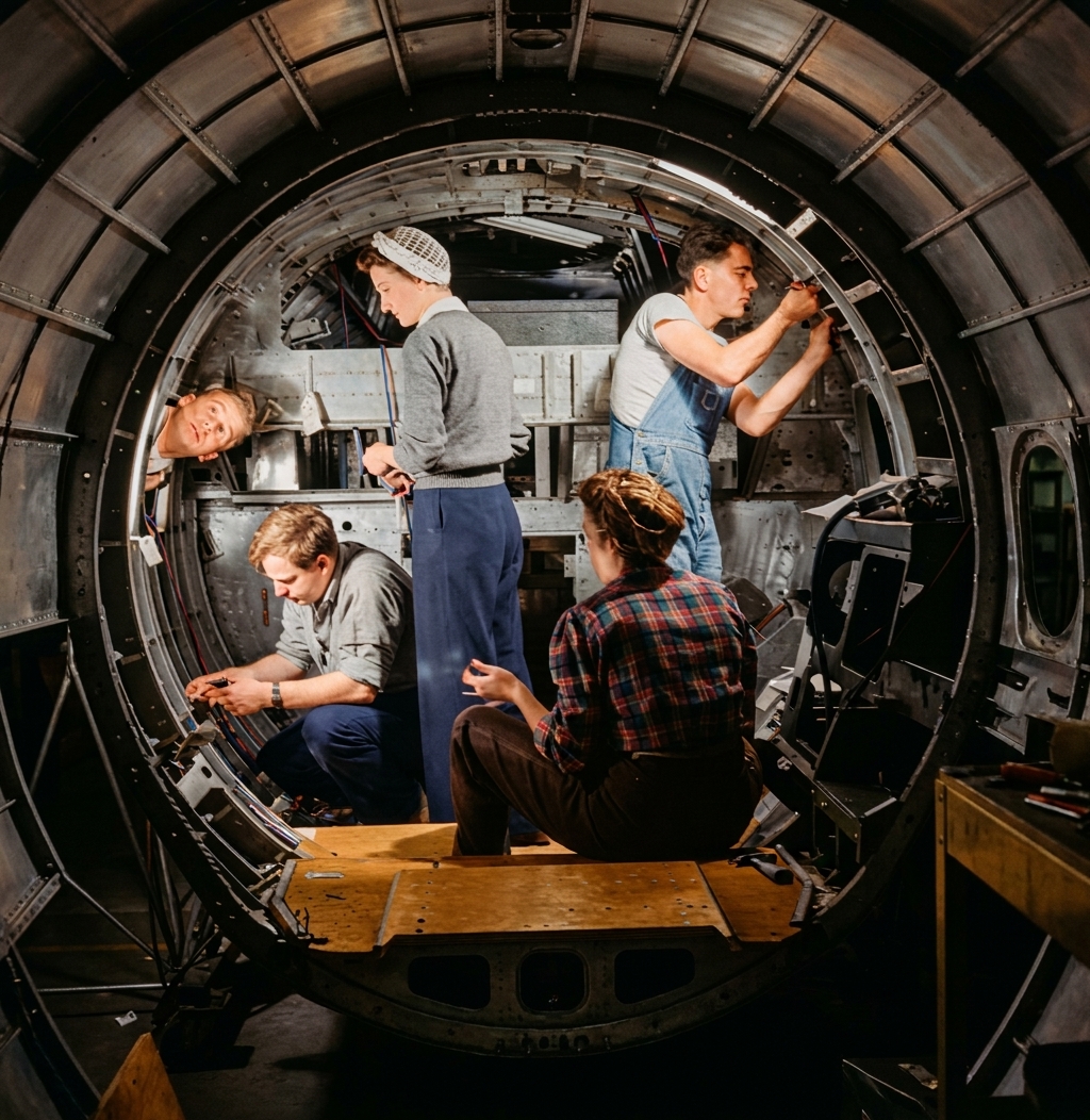 Inside the Belly of a B-17 Fuselage