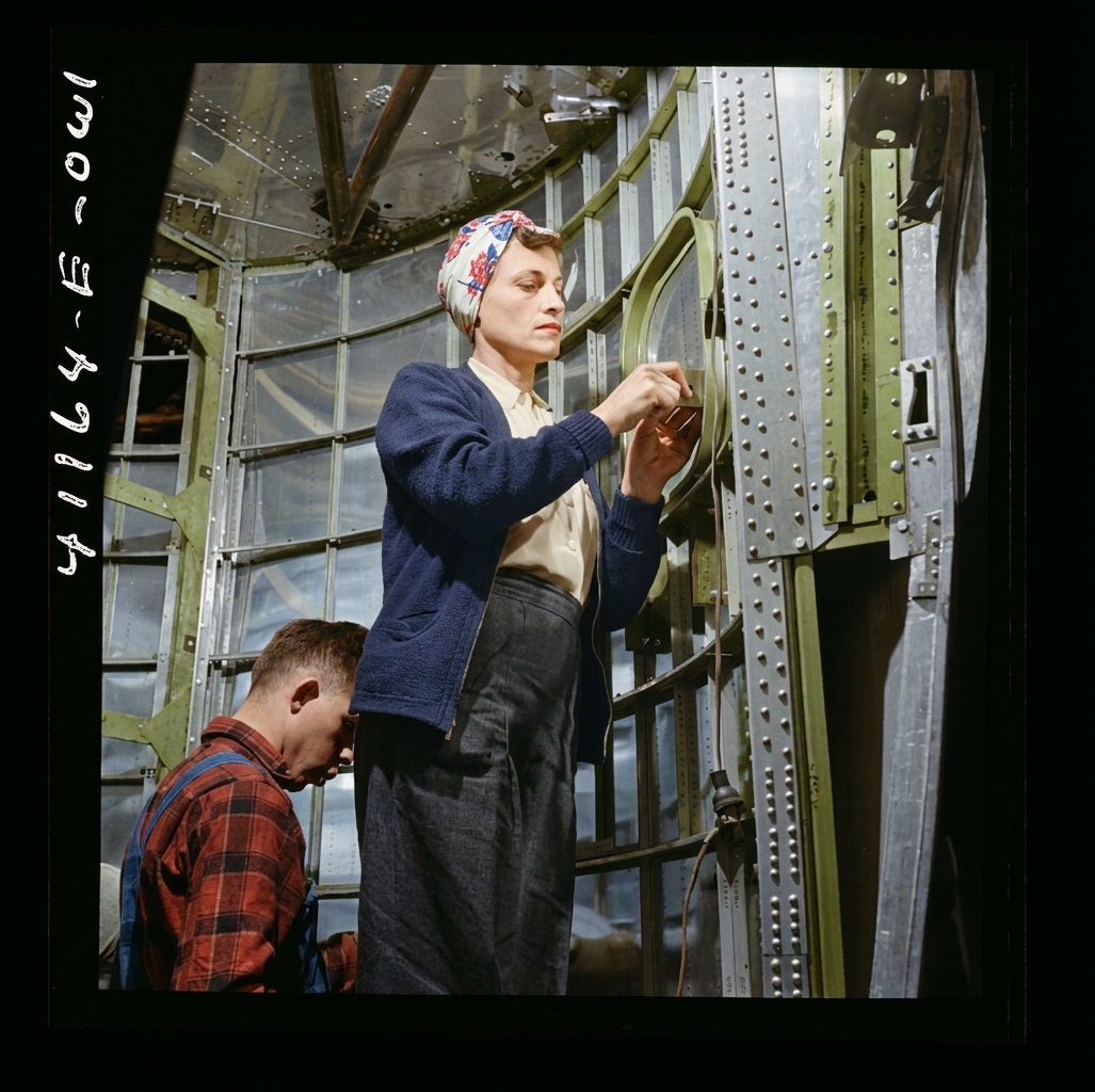 Boeing Fuselage Worker, B-17F Line
