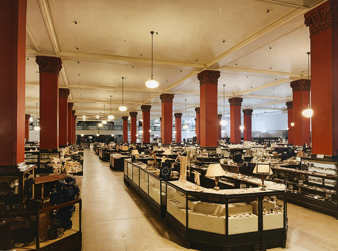 Rhodes Department Store interior, downtown Seattle, c. 1940s