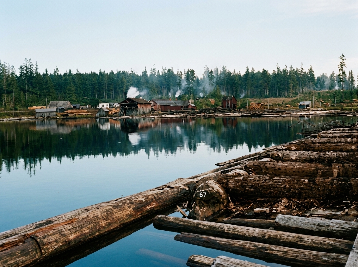 Sawmill at Green Lake, 1890