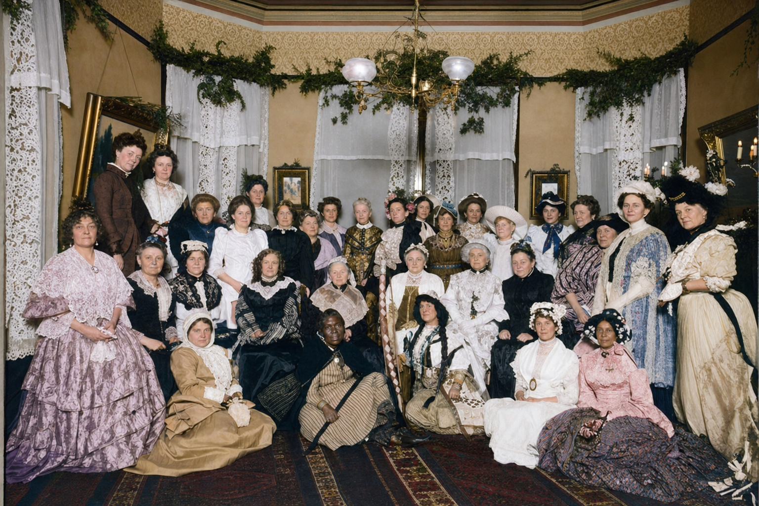 First Founders' Day Ball at the Carkeek mansion, 1911