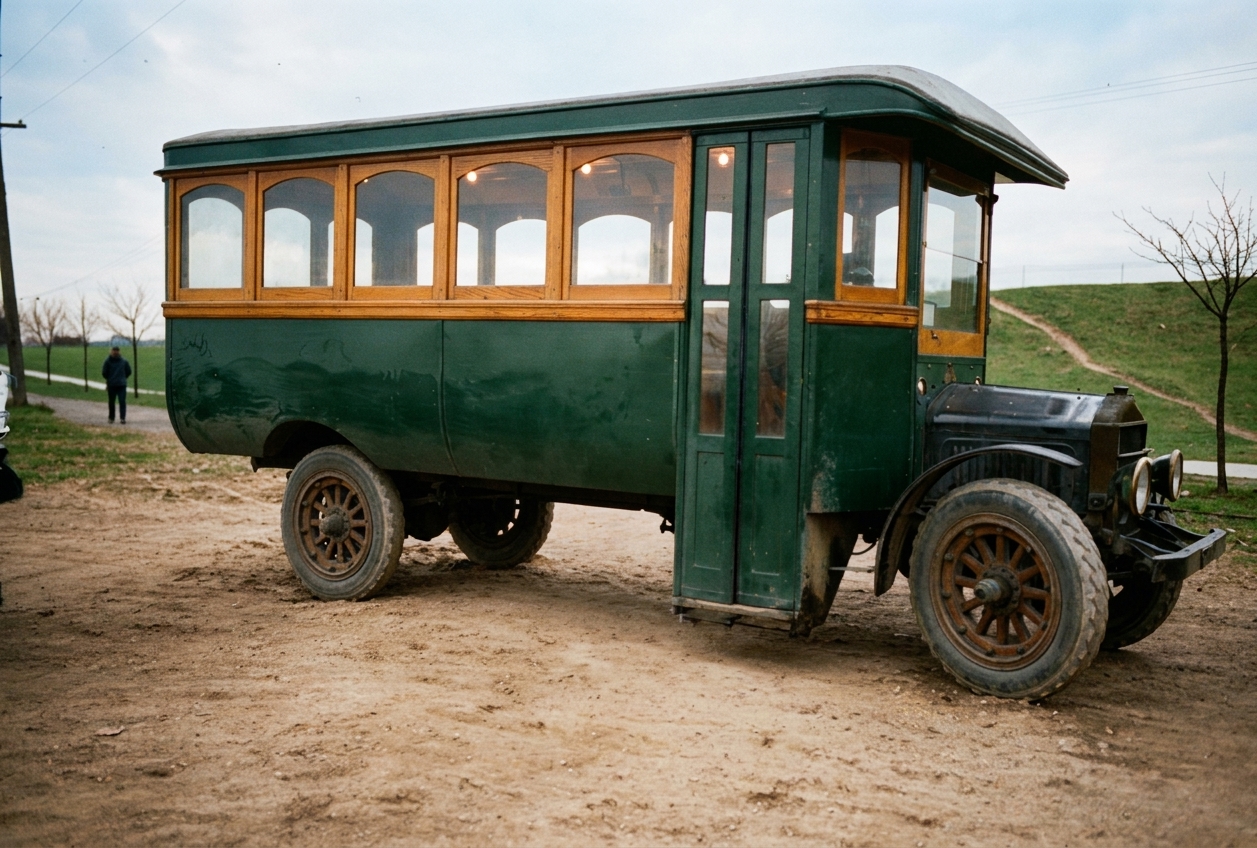 Seattle Municipal Railway bus on Beacon Hill, 1922
