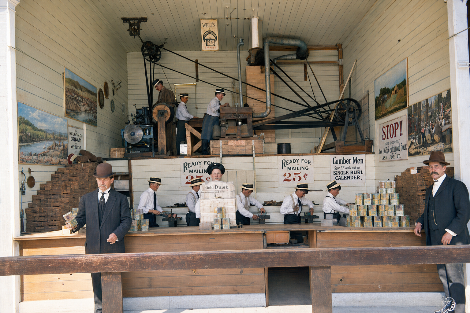 Shingle industry exhibit, Alaska-Yukon-Pacific Exposition, 1909