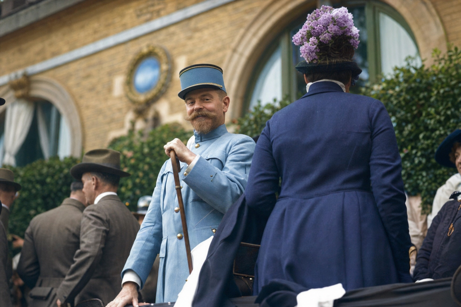 Military officer at the New Washington Hotel, c. 1910s