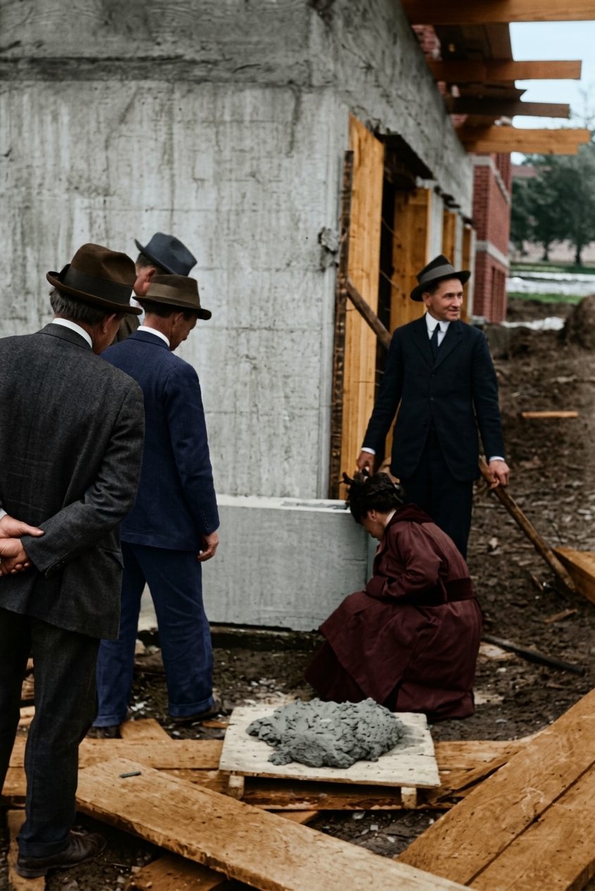 Cornerstone laying, Home Economics Building, University of Washington, 1916