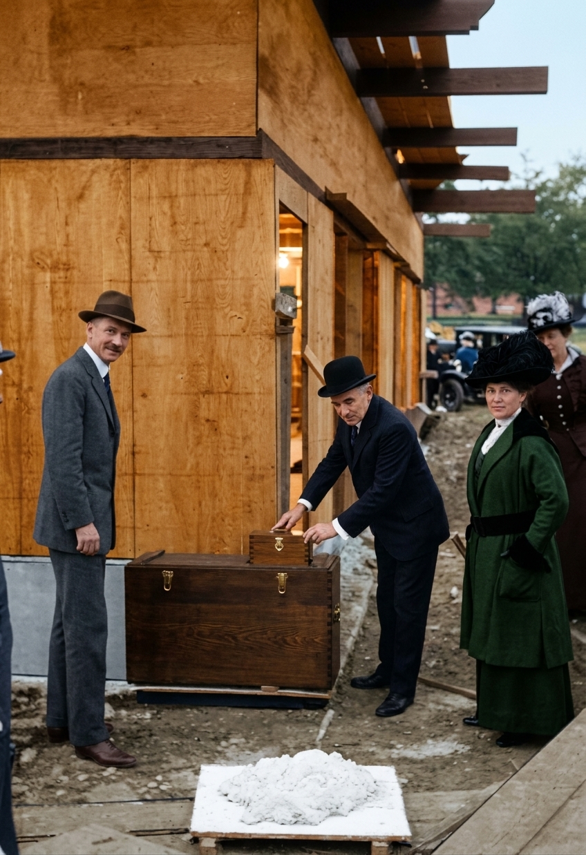 Cornerstone laying at Raitt Hall, University of Washington, c. 1916