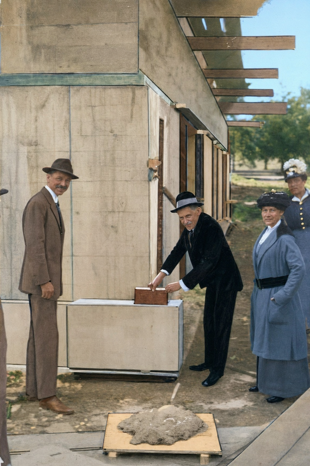 Cornerstone laying at Raitt Hall, University of Washington, c. 1916