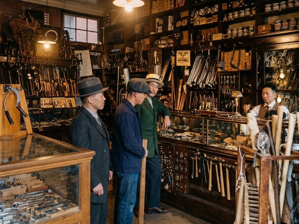 Tashiro Hardware Co. interior, 1925