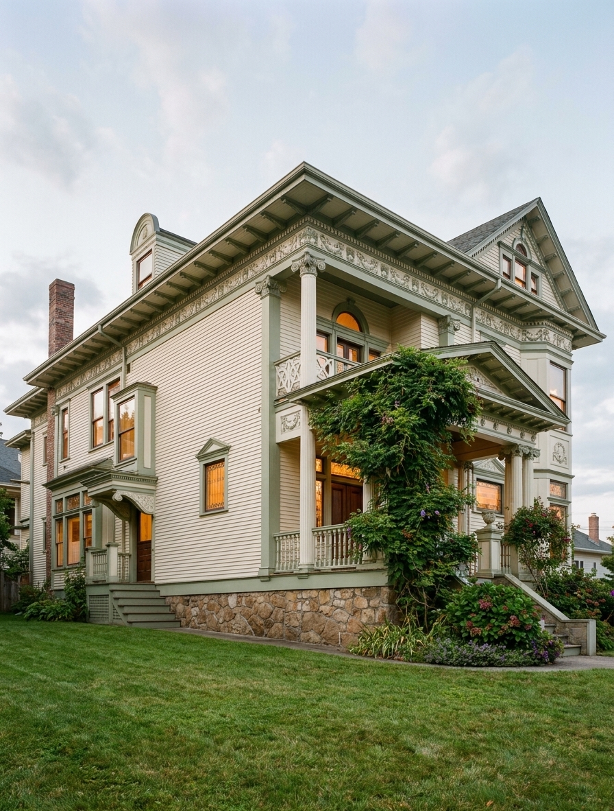 Queen Anne-style residence with classical porch, Seattle, c. 1905