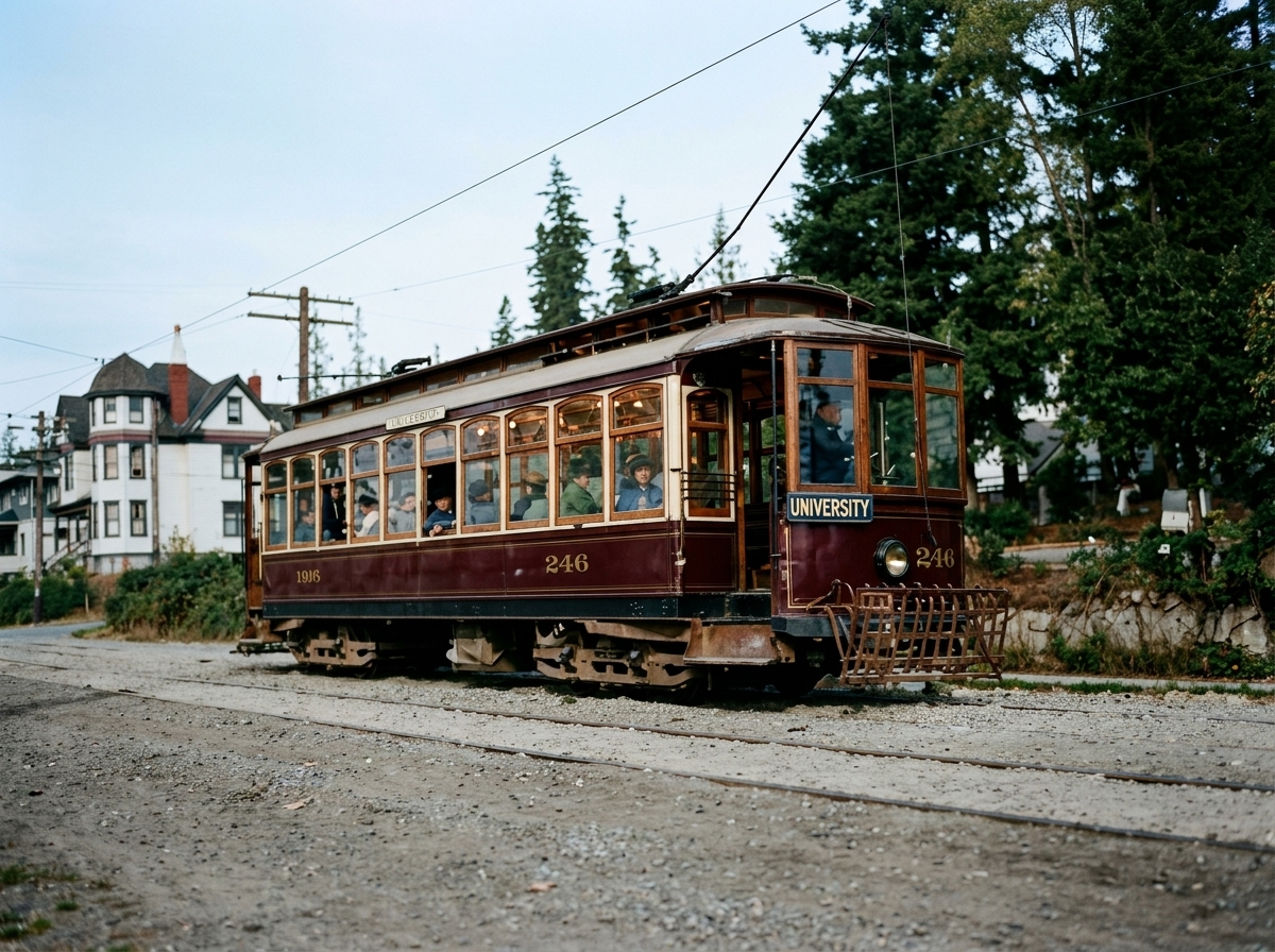 University line streetcar, Seattle, c. 1910s
