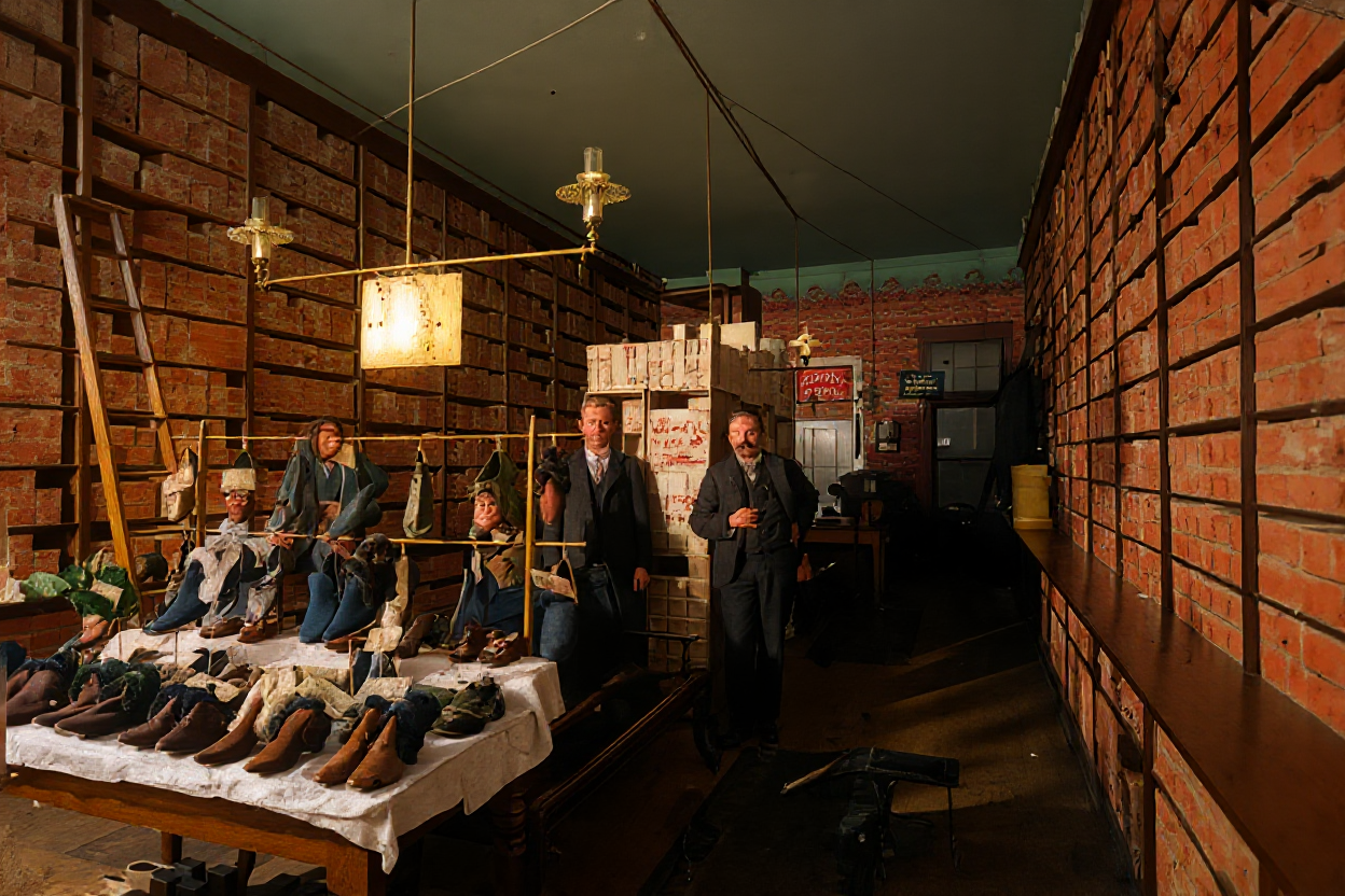 Wallin & Nordstrom shoe store interior, c. 1901