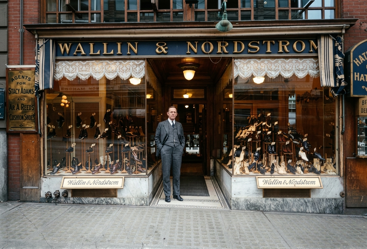 Wallin & Nordstrom shoe store, 4th & Pike, c. 1905