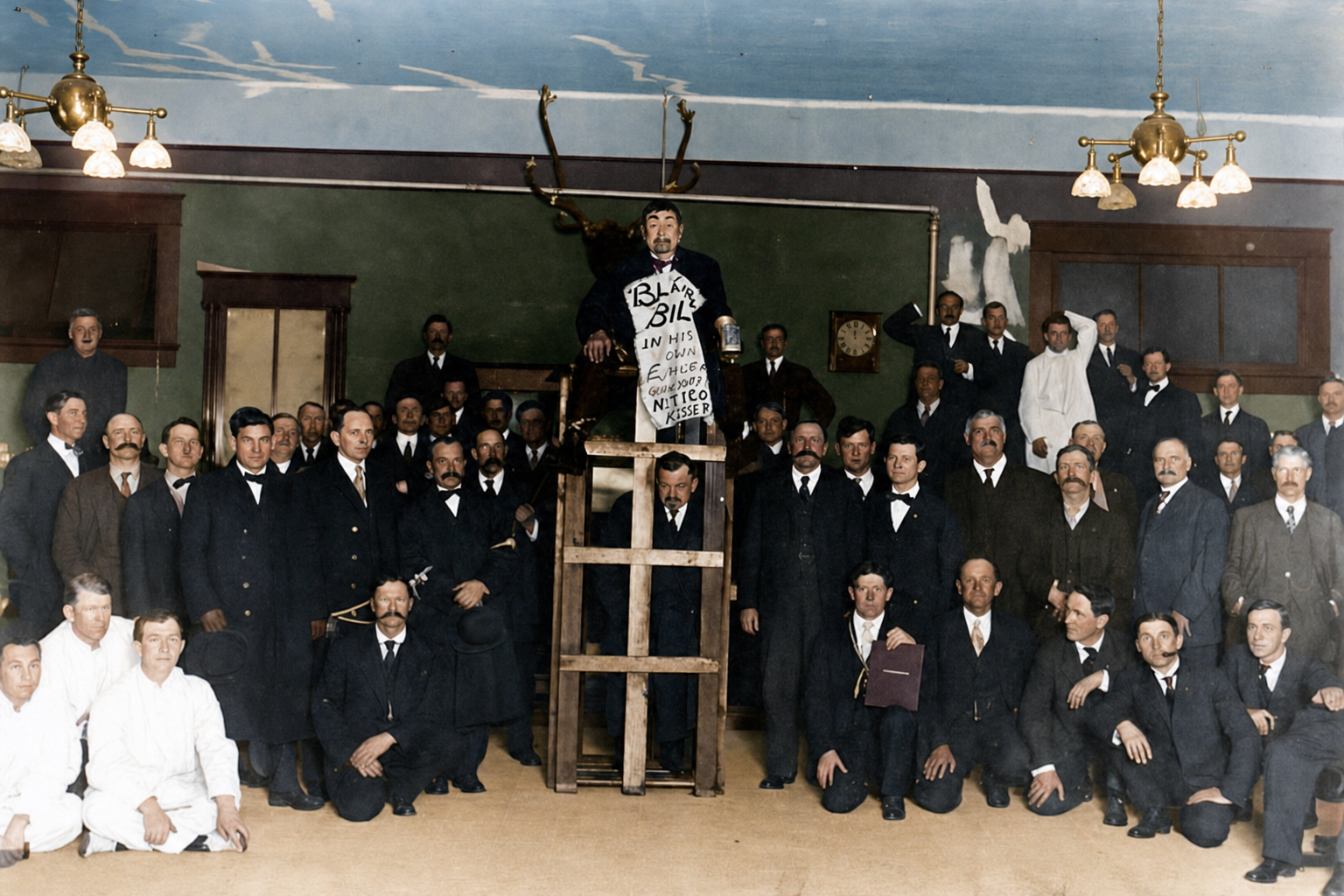 Elks Club initiation of Dr. Harry Keenan, Seattle, c. 1907