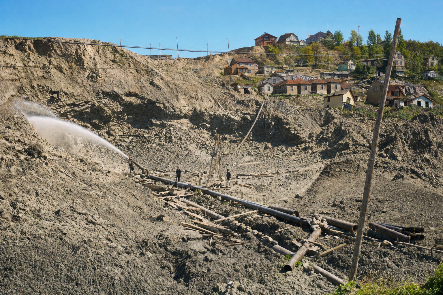 Jackson Street Regrade, Seattle, 1910